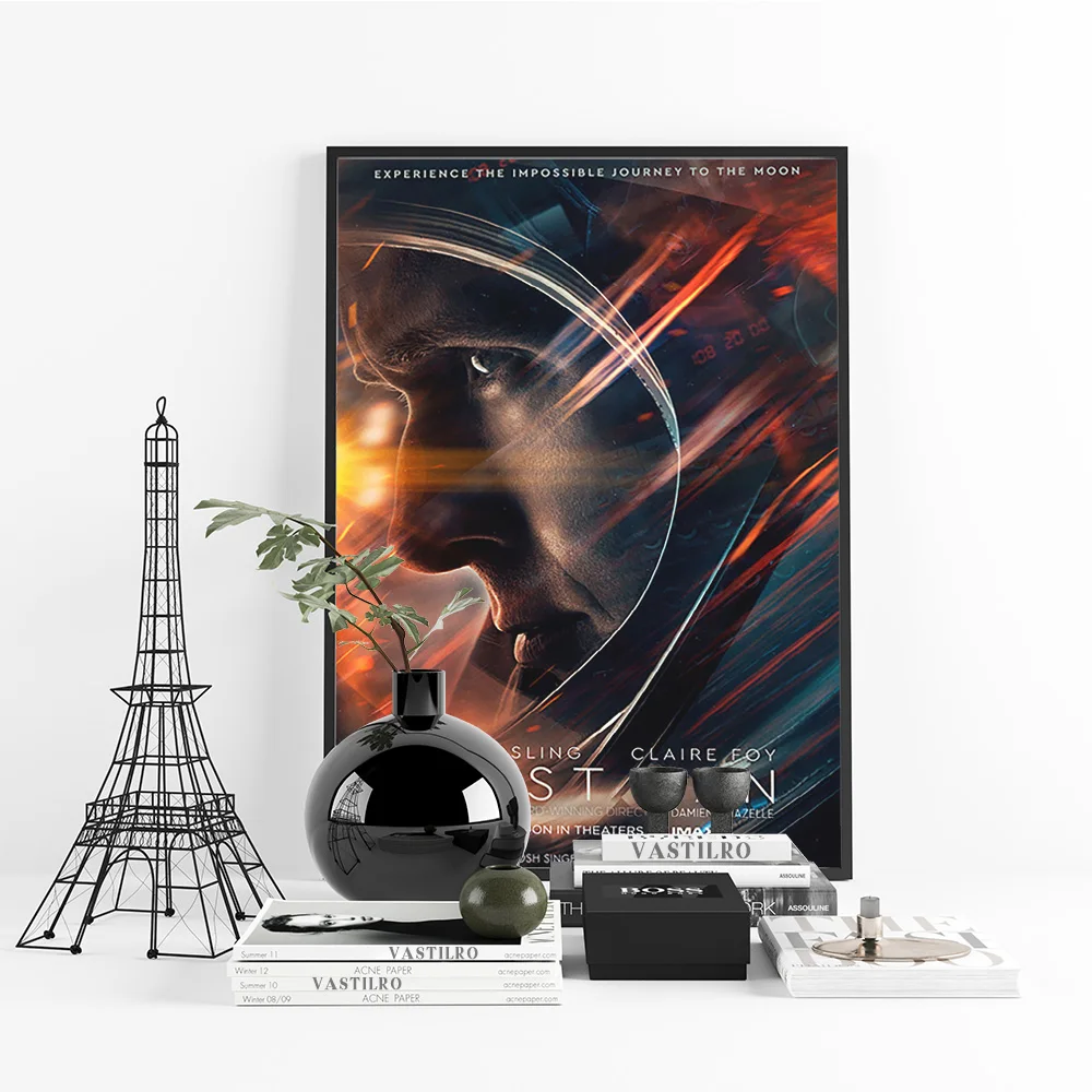 الرجل الأول السيرة الذاتية التاريخية الفيلم المشارك الفيلم طباعة الفن قماش اللوحة ديكور غرفة نوم ملصقات جدار