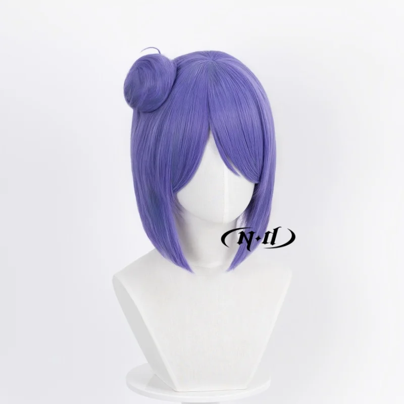 ND Konan Cosplay Wigs Short Blue Hairpiece Anime Cosplay Hair Wigs Heat Resistant Synthetic for Comic Con Coser Costume Party