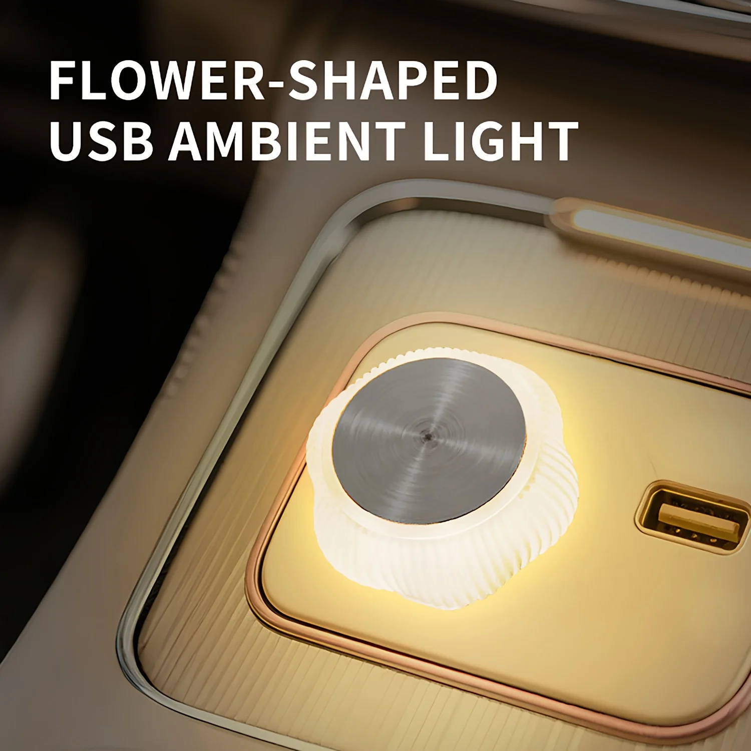 2/4pcs Mini LED Car Light Portable DC5V Super Bright Plug and Play Car Reading Lamp For Car Home Accessories