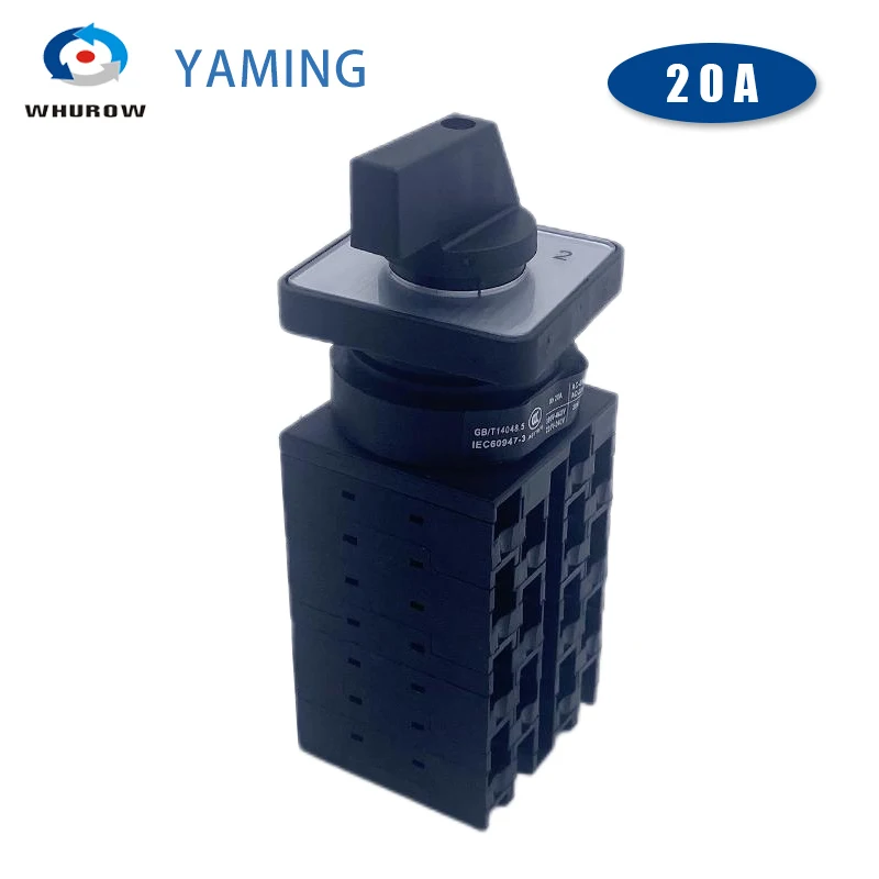 Imagem -02 - Controle de Comutação de Circuito de Potência Dupla 20a Três Posição 7-wire Knob Universal Interruptor de Came Rotativo Lw42a27591 Lf301