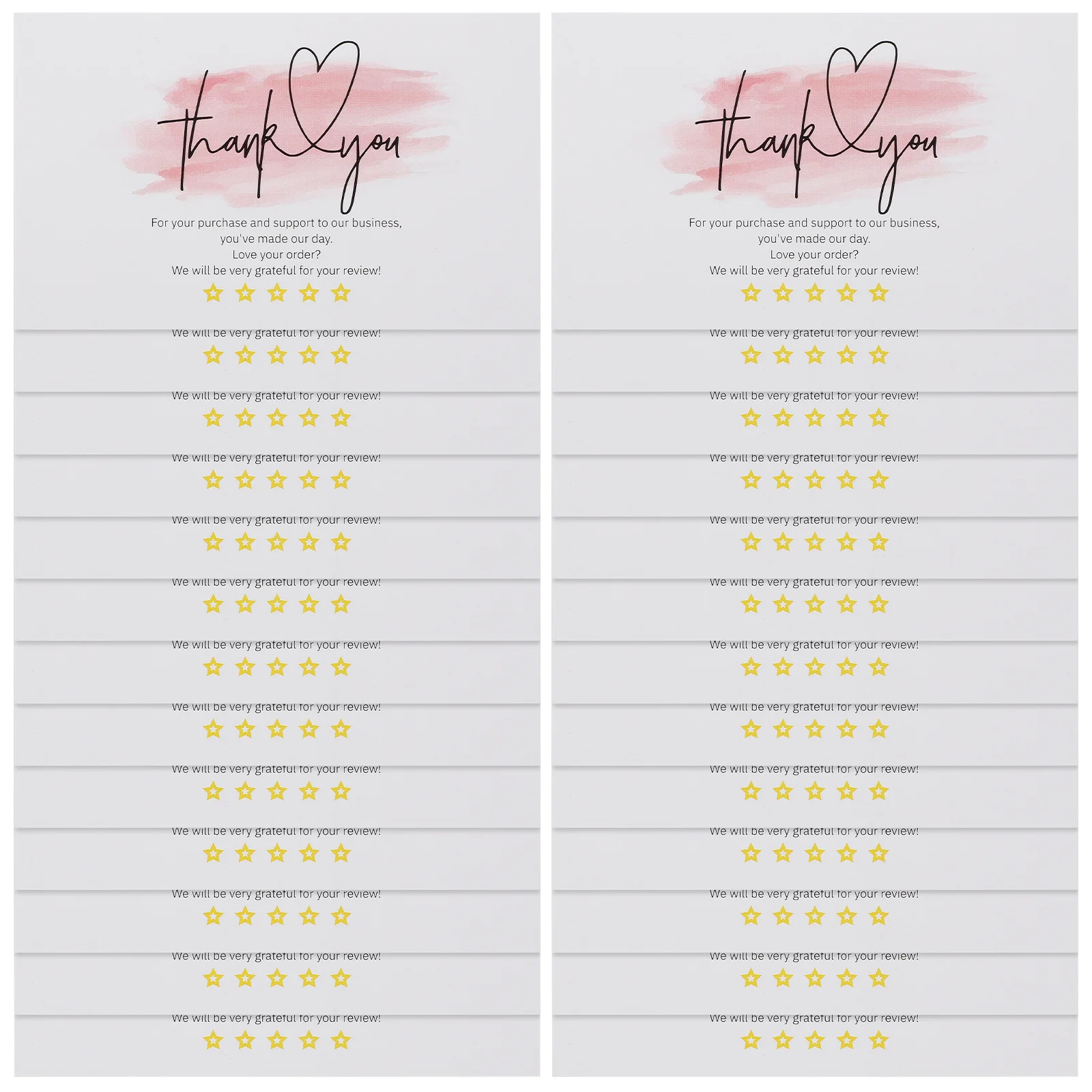 

60 шт. открытки с благодарностью для малого бизнеса, элегантные, простые, одинаковые по цвету, пустая спинка, идеально подходящие для ногтей, душа, свадебный подарок