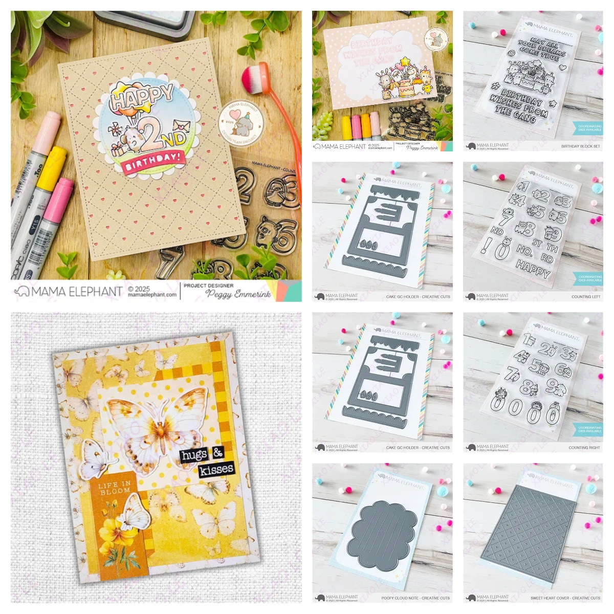 

New Birthday Block Cake Gift Card Metal Cutting Dies Silicone Stamps Scrapbooking New Make Photo Album Card Diy Paper Embossing