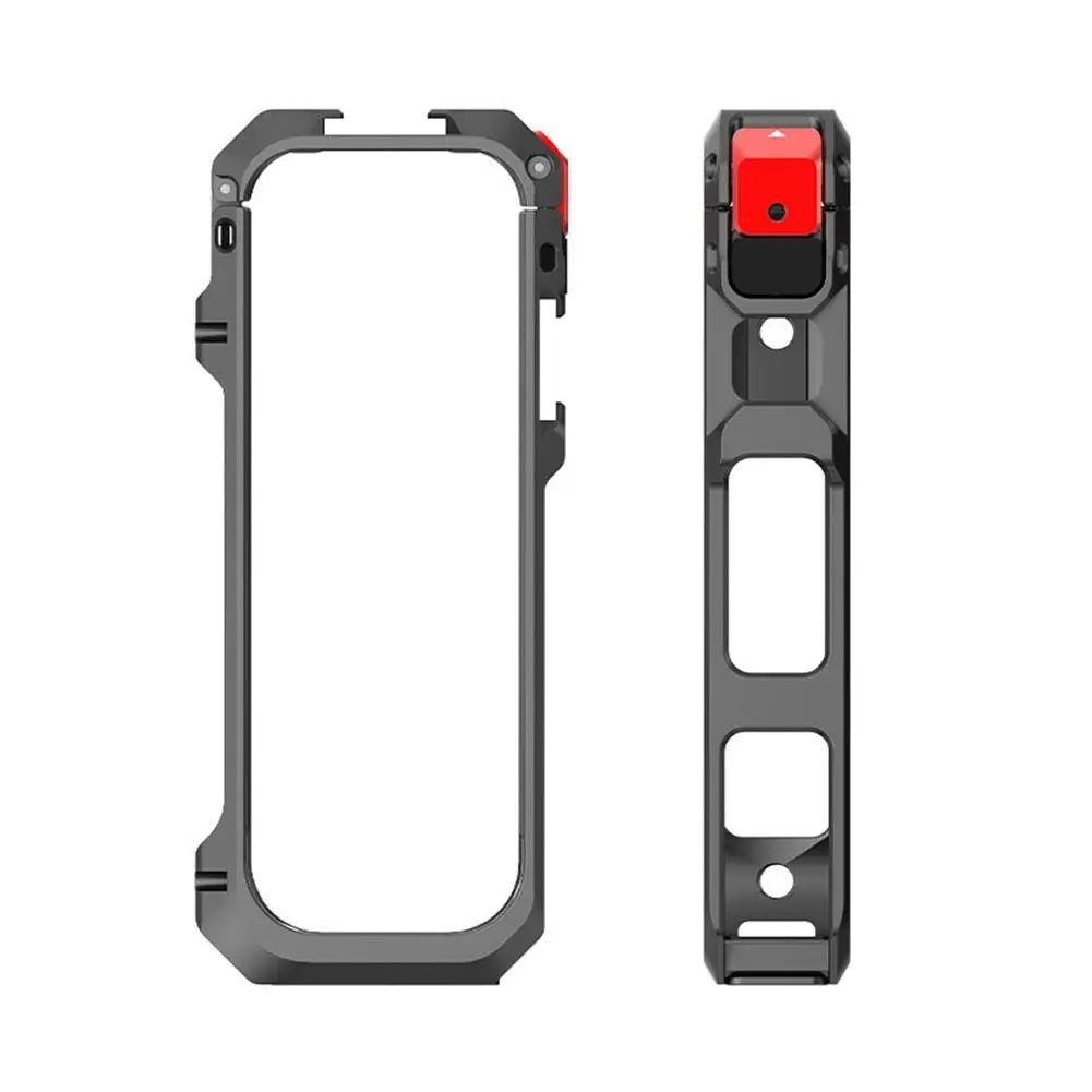 

For Insta360 X5 Windproof Noise Reduction Rabbit Cage Aluminum Alloy Frame Protective Case Anti Drop Sports Camera Accessories ﻿