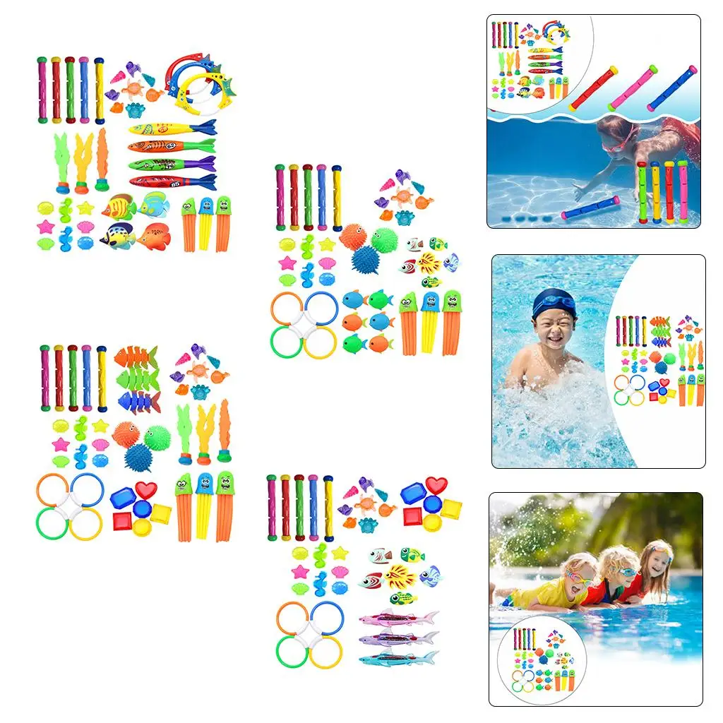 1/Set Swimming Underwater Diving Set Fun Swimming Pool Toy Diving Seaweeds for Kids Boys Girls