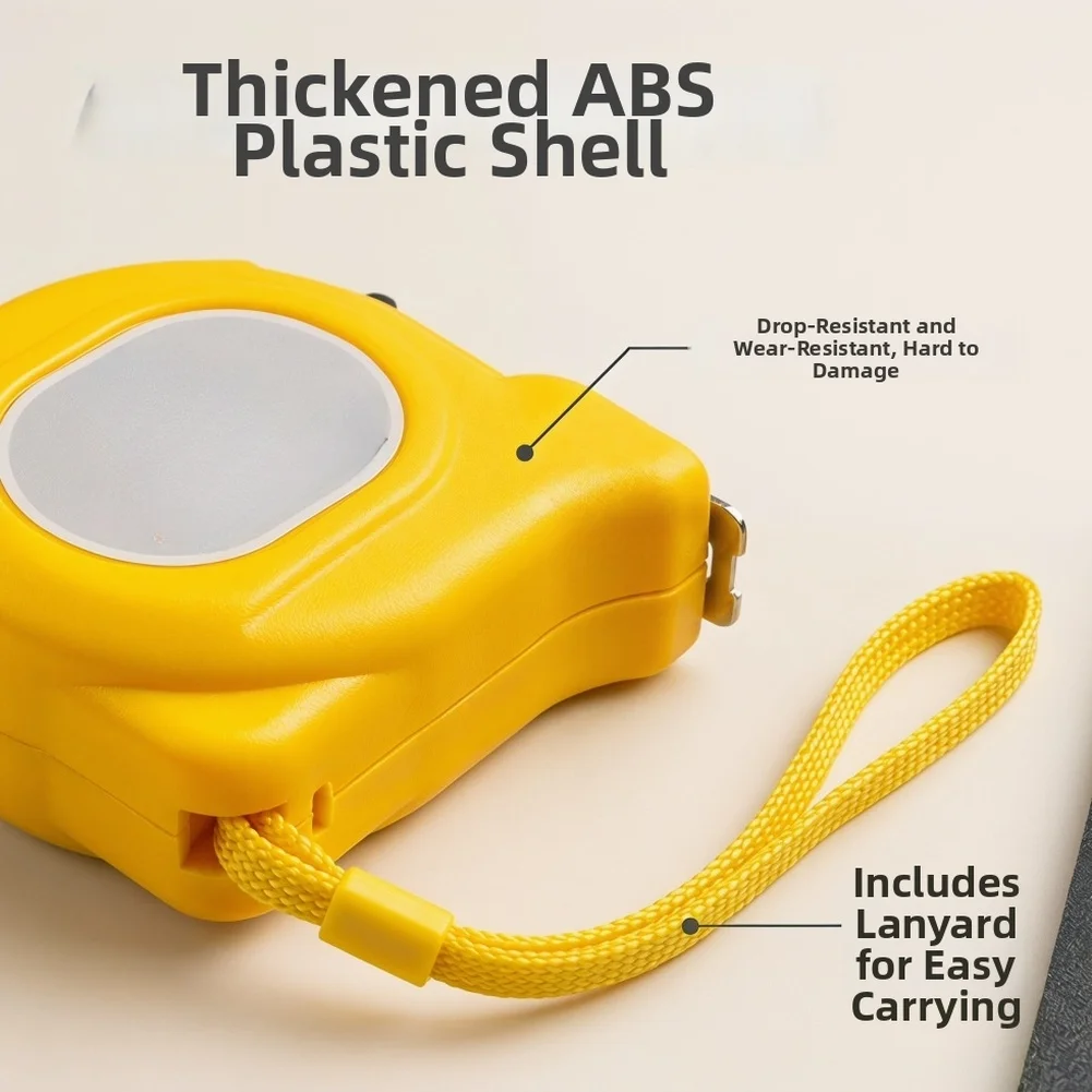 Drop Resistant 5M Steel Tape Measure with Reinforced ABS Housing and Effortless Retraction System for Daily Tasks