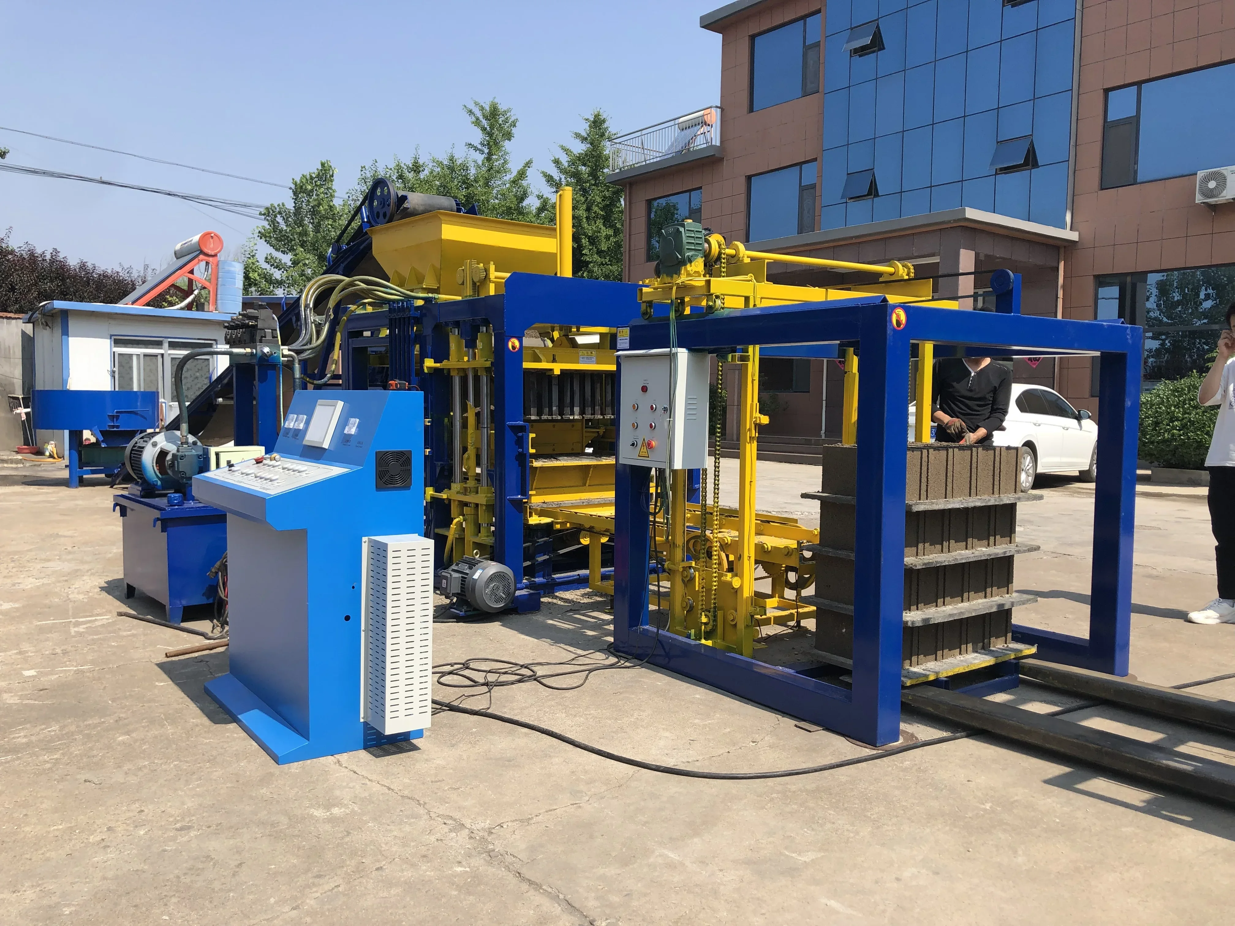 QT4-15B Full-automatic Production Line Hydraulic Pressure Brick&Block Making Machine For Hollow Solid And Pavers Good Price