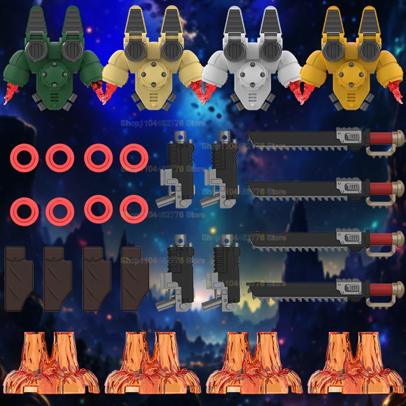 Blocs de construction de Collection, figurines d'action, accessoires de soldats, briques pour enfants, jouets, cadeaux de noël, DY713 DY714 DY715