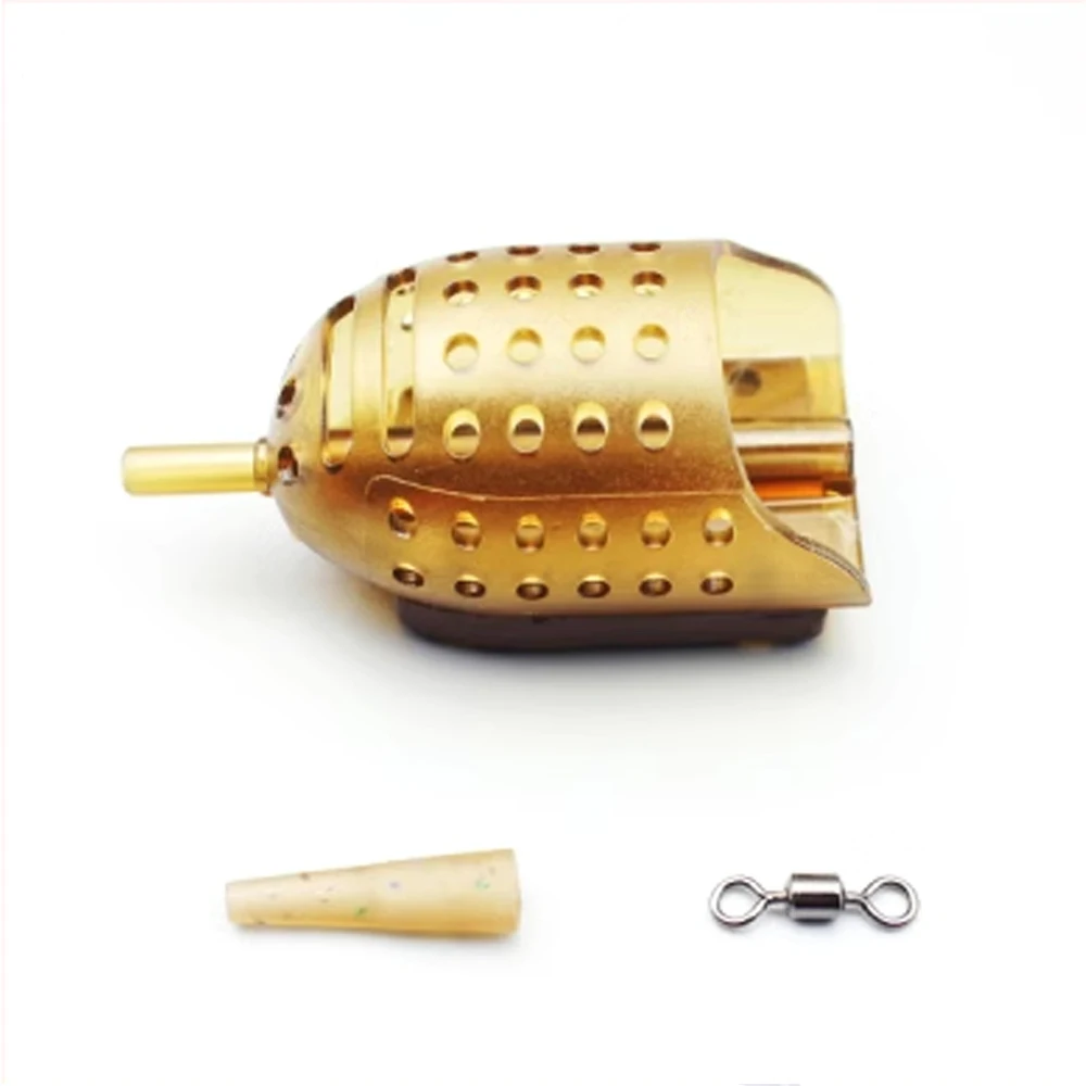 NGB 40g-100g Fishing Feeder Bait Cage With Hair Rigs Sinker Carp Fishing Hook Group Accessories