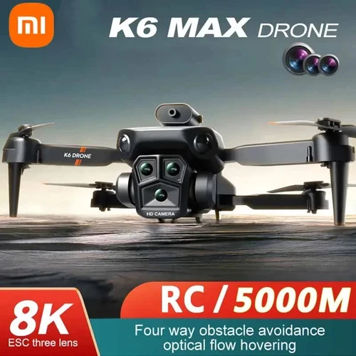 XIAOMI-Dron Mijia K6 Max 8K, cuadricóptero profesional con WIFI, GPS, tres cámaras, gran angular, flujo óptico, cuatro vías, evitación de obstáculos