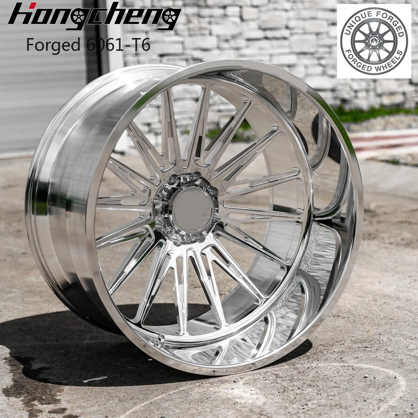 

2026 New Design 24x14 24x12 26x16 20x10 Polished Forged Deep Dish Off-Road Wheels 8x6.5 8x170