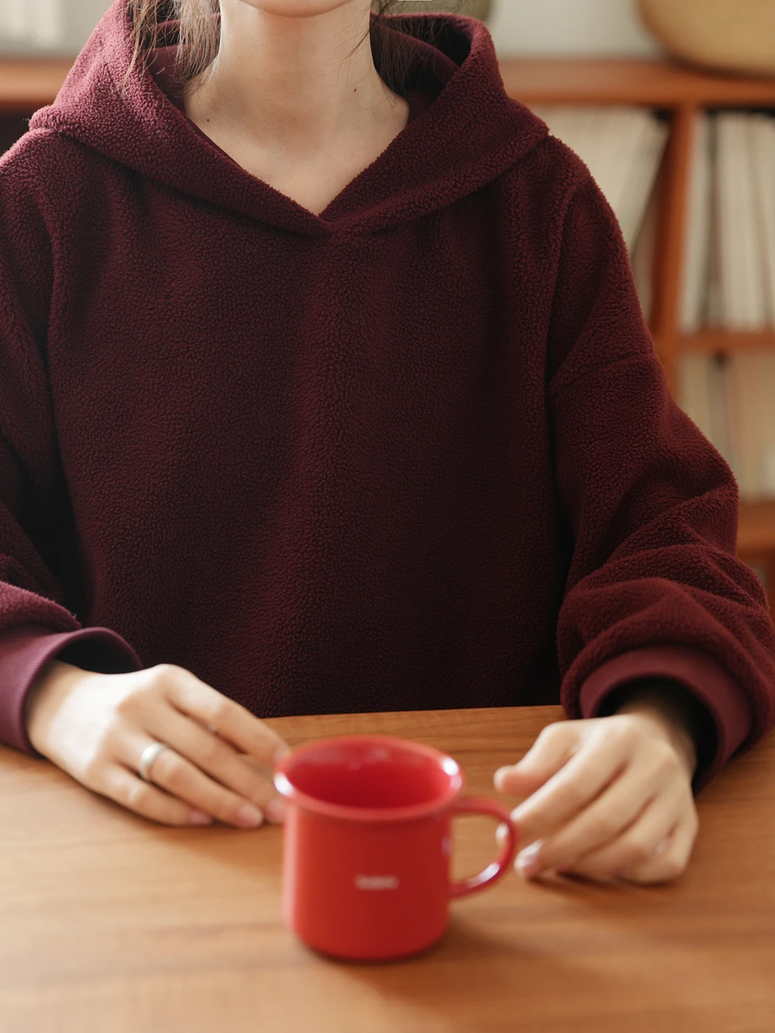 

LRCP Two-Person Production Loose Fit Hoodie Fce Comfortable Long Sve Crew Ne Sweatirt Polyester Cotton Blend