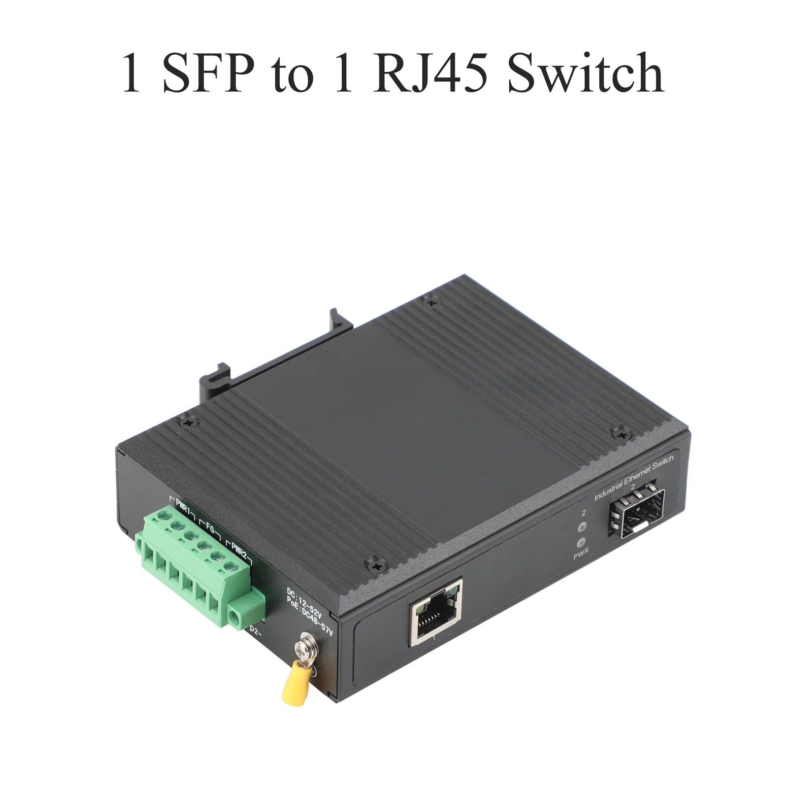 1 個 100M/1000M SFP 産業用コンバータ 1 SFP から 1/2/4 POE トランシーバー 10/100/1000M 光ファイバースイッチ産業用ネットワーク