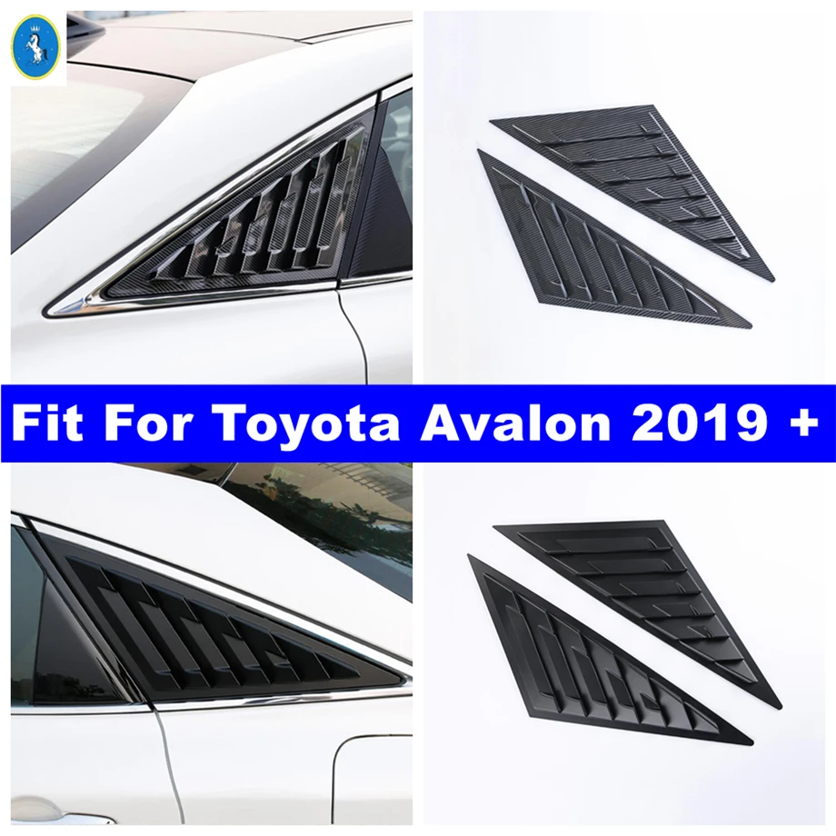 

Car Rear Window Blinds Side Tuyere Louvers Vent Rear Window Louver Cover Trim For Toyota Avalon 2019 - 2023 Black / Carbon Fiber