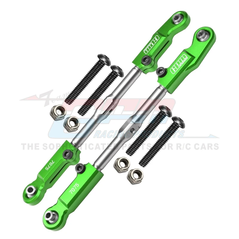 GPM voor ARRMA 1/7 FIRETEAM BIG ROCK 1/8 Kraton Outcast TALION 6S Metalen Achter Bovenarm Steering Trekstang links AR 330221   AR 330230