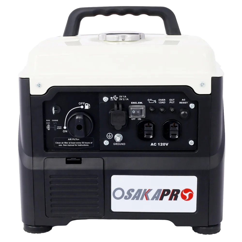 Portable Inverter Generator,1200W Ultra-quiet Gas Engine, EPA Compliant, Eco-Mode Feature for Backup Home Use & Camping