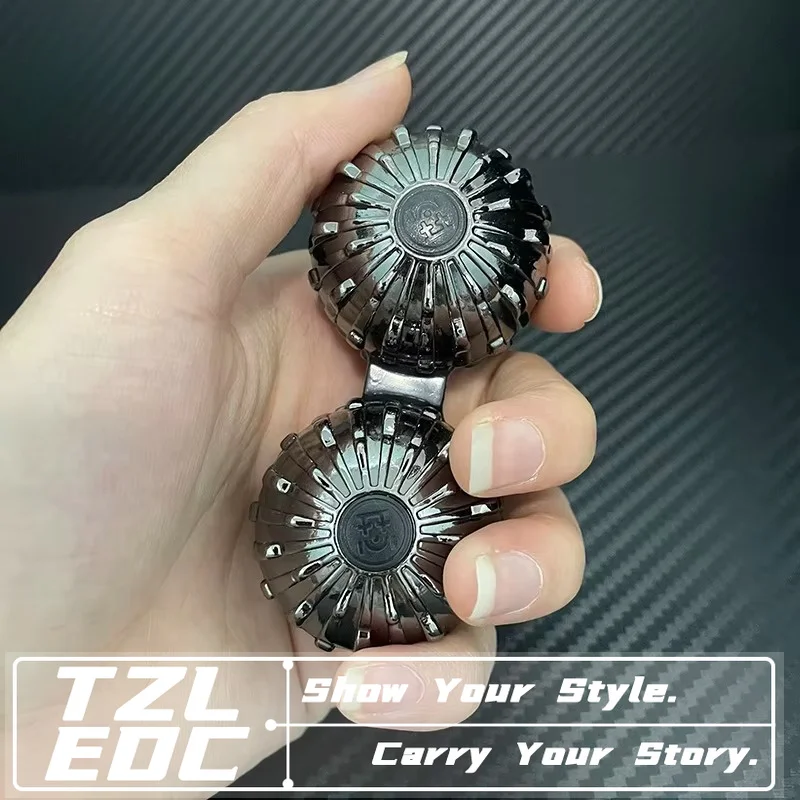 Metal Massage Conjoined Ball Rotating Fidget Spinner Decompression Toys Adult Office Stress Relieving and Relaxing Fidget Toys