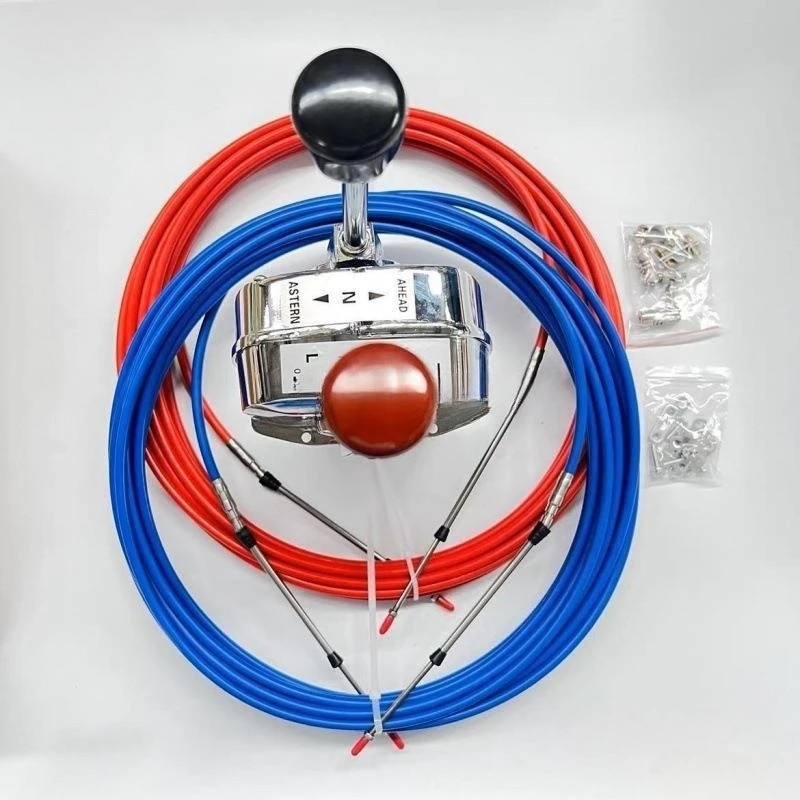 

Japanese Style Double Handle Throttle Controller Gear Shift with Flexible Shaft for Boats