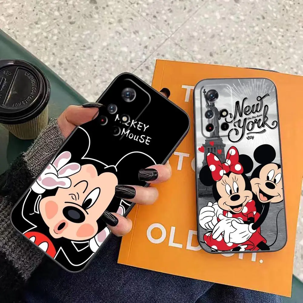 Phone Case For Redmi Note 13 12 11 10 9T 9S 9 8 6 A1 Pro 5G 4G Soft Silicone Case Funda Coque Shell Cute M-Mickey M-Minnie Mouse