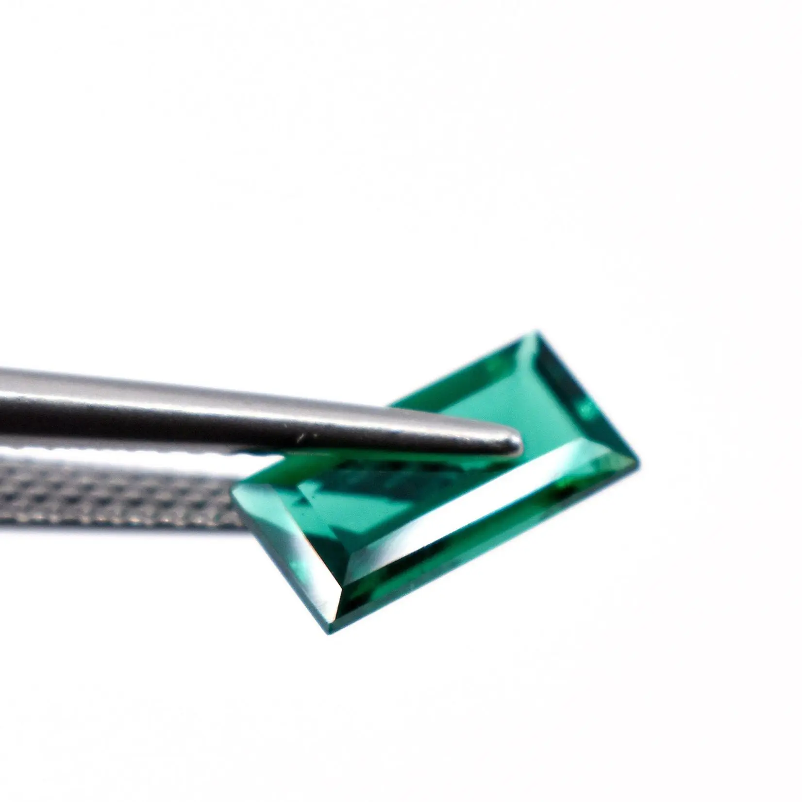 Lab Created Hydrothermal Emerald Lab Grown Zambia Emeralds Baguette 2x4mm 2.5x5mm 3x6mm 4x8mm 5x10mm Faceted Cut Loose Gemstone