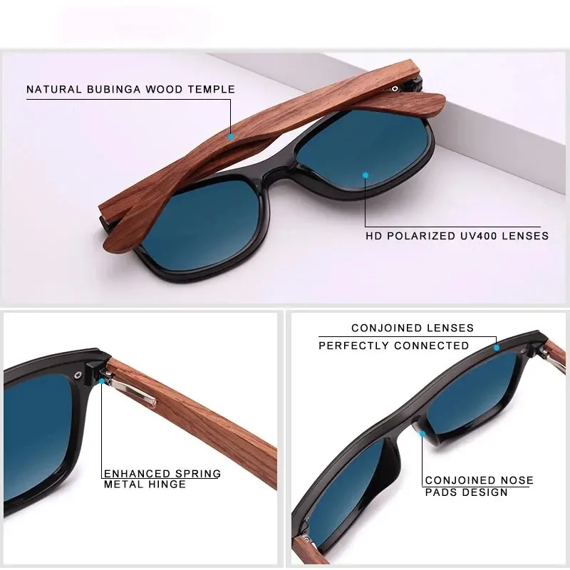 KINGSEVEN occhiali da sole in legno naturale da uomo Vintage Classic Polarized Fashion Women eleganti occhiali da sole in legno fatti a mano che