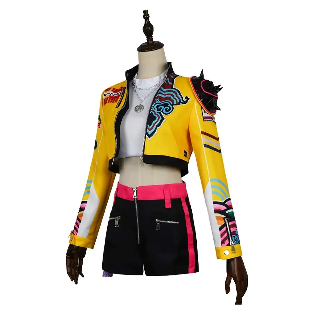 Костюм для косплея Руми Зои Миры для девочек, охотники на демонов, мультфильм Кпоп, детская одежда для ролевых игр, карнавальные костюмы на Хэллоуин