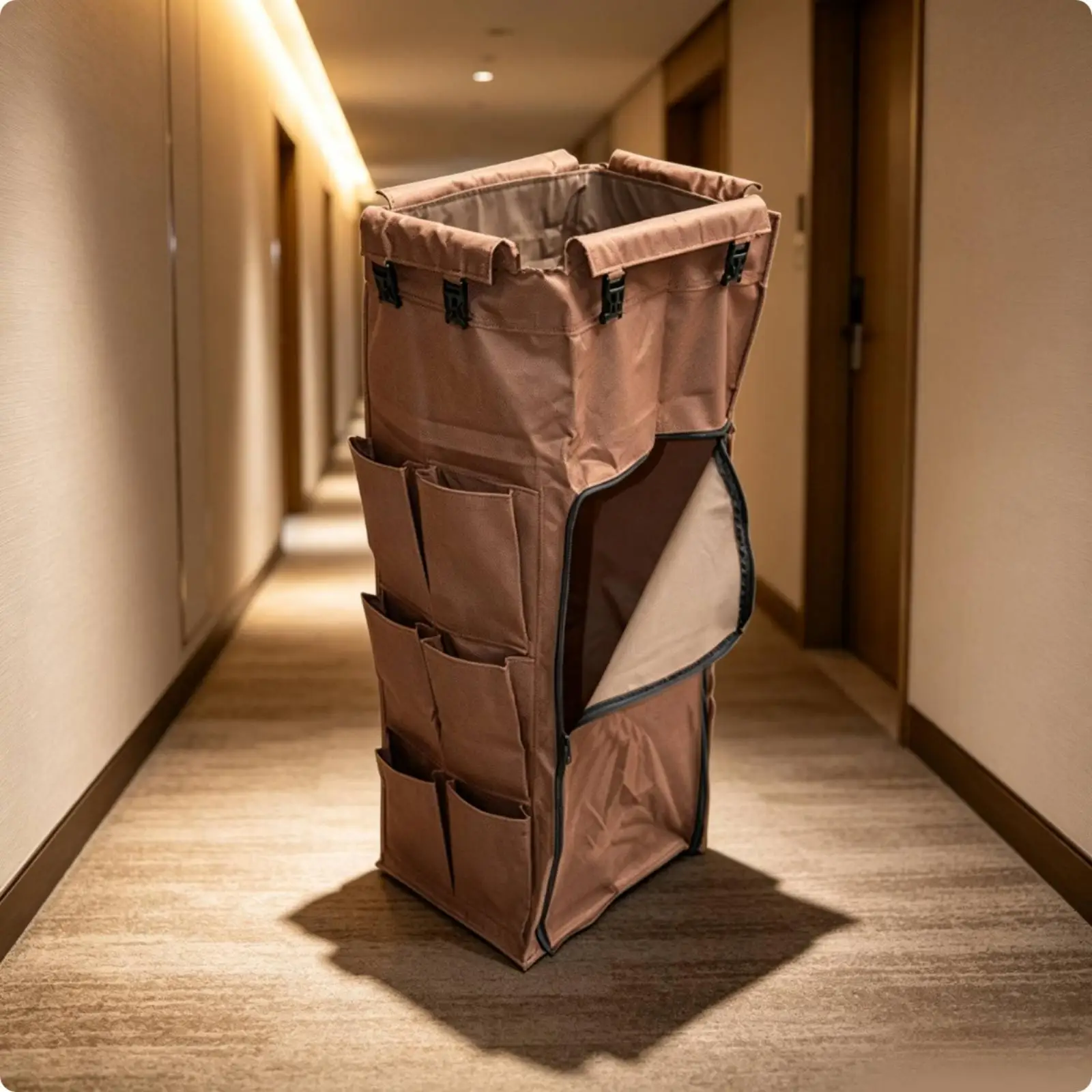 Housekeeping Cart Top-Opening-Laundry Compartment Cart Replacement Bag Spacious