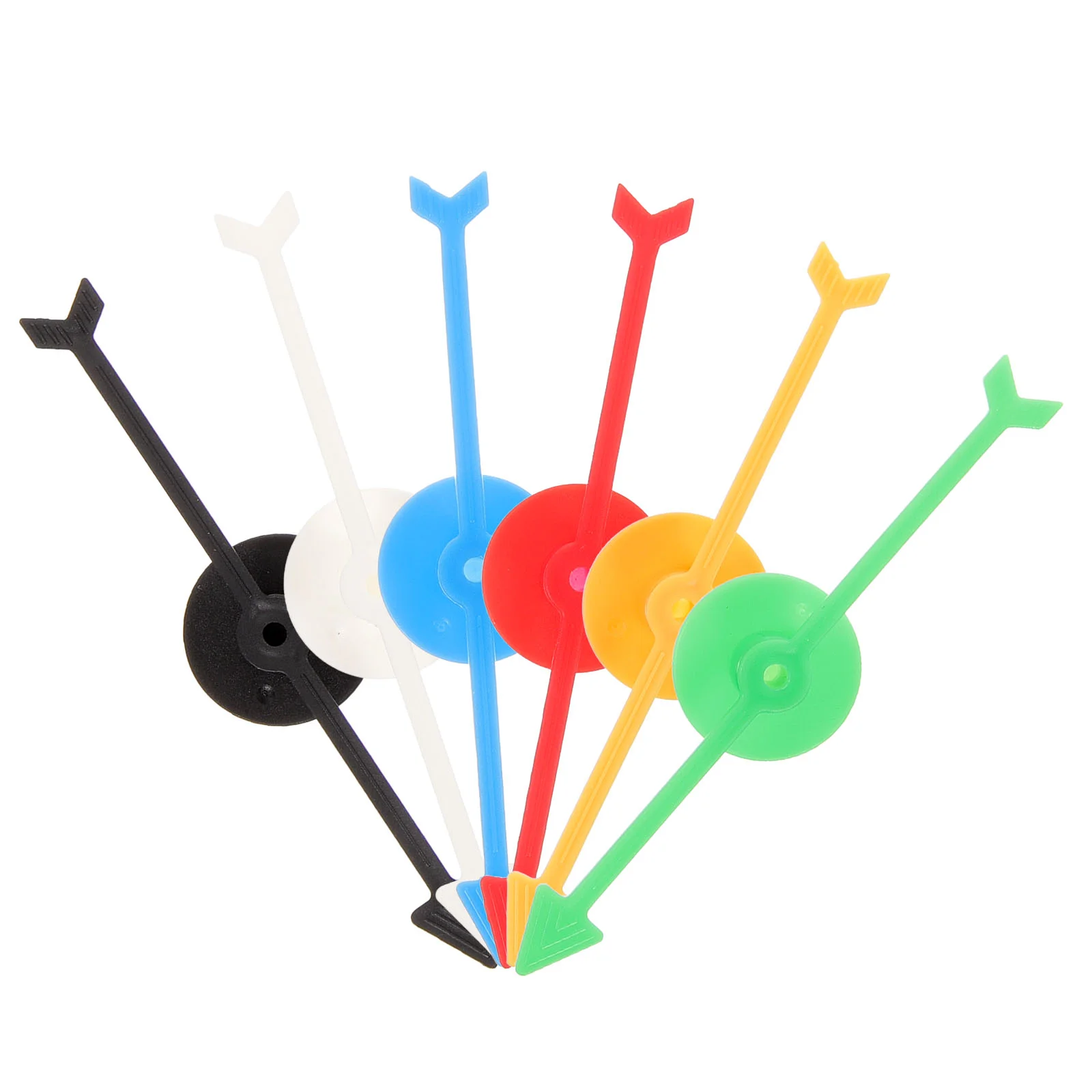 6 Pcs Arrow Spinners Rotating Plastic Pointer Digital Turntable DIY Accessories Toy Game Number Board Games Parent-child Arrows