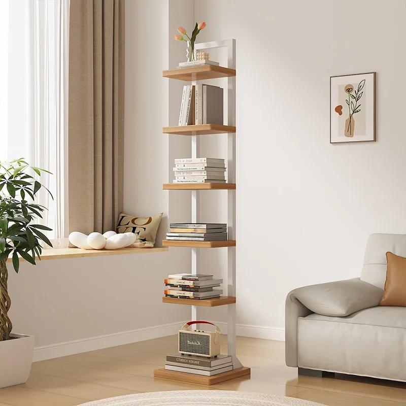 Invisible bookshelf narrow floor living room simple baffle bookcase home sofa corner hidden bedside book rack