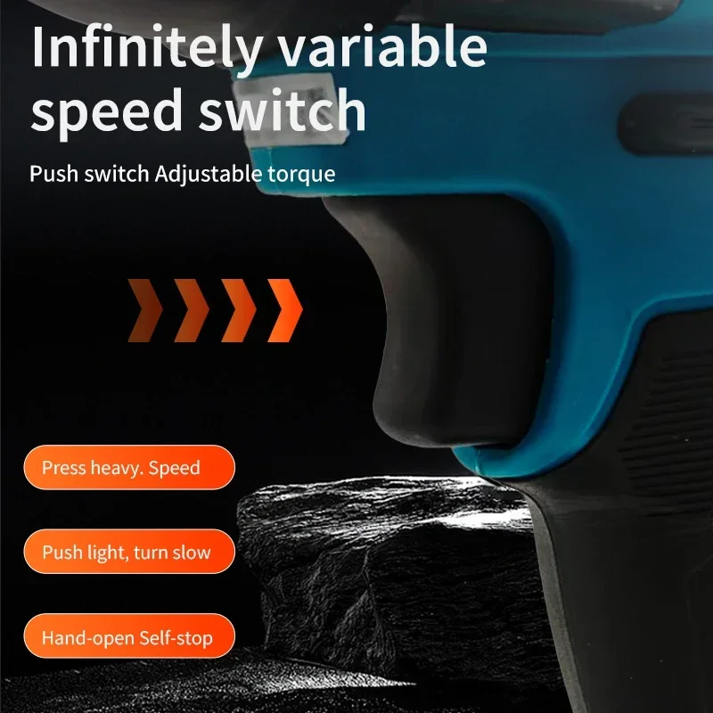Makita DTW700 18V brushless electric wrench Cordless drill screwdriver High torque electric tool Torque wrench rechargeable bran - view 4