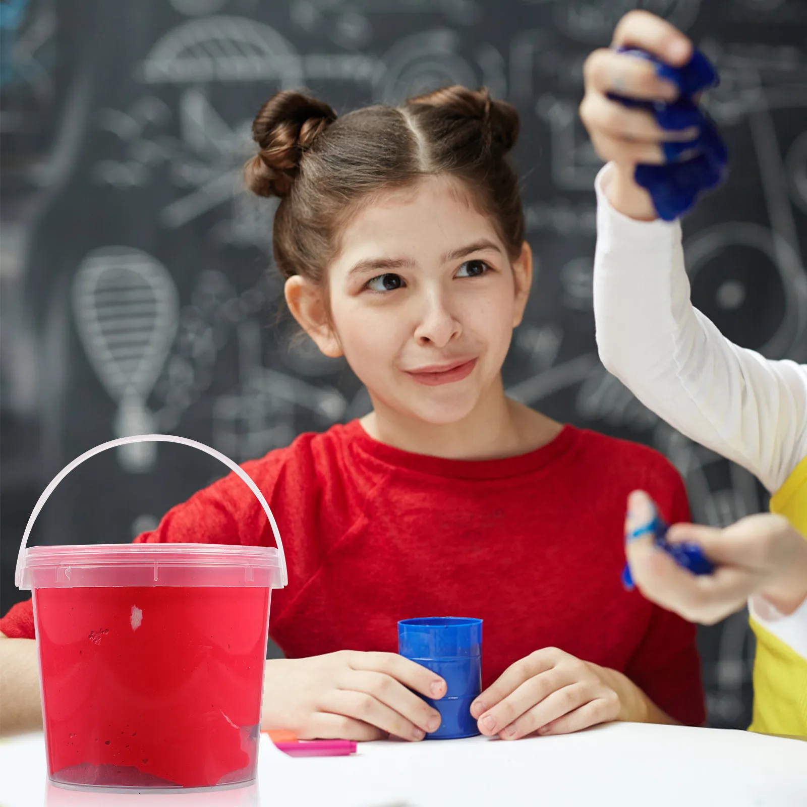 

2Pcs Ultra Light Clay DIY Pure Color Mud Educational Plaything Air Dry Non-Hardening Clay Kit Pure Color Mud