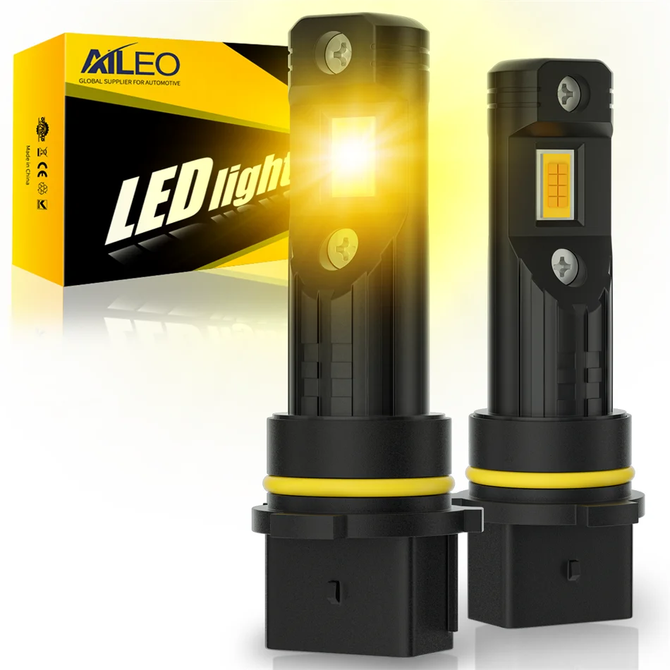 

AILEO 2 шт. PSX26W светодиодный Fog светильник P13W Canbus 3000K желтый для Jeep Grand Cherokee wk2 Wrangler jk Patriot Dodge Charger Chevrolet