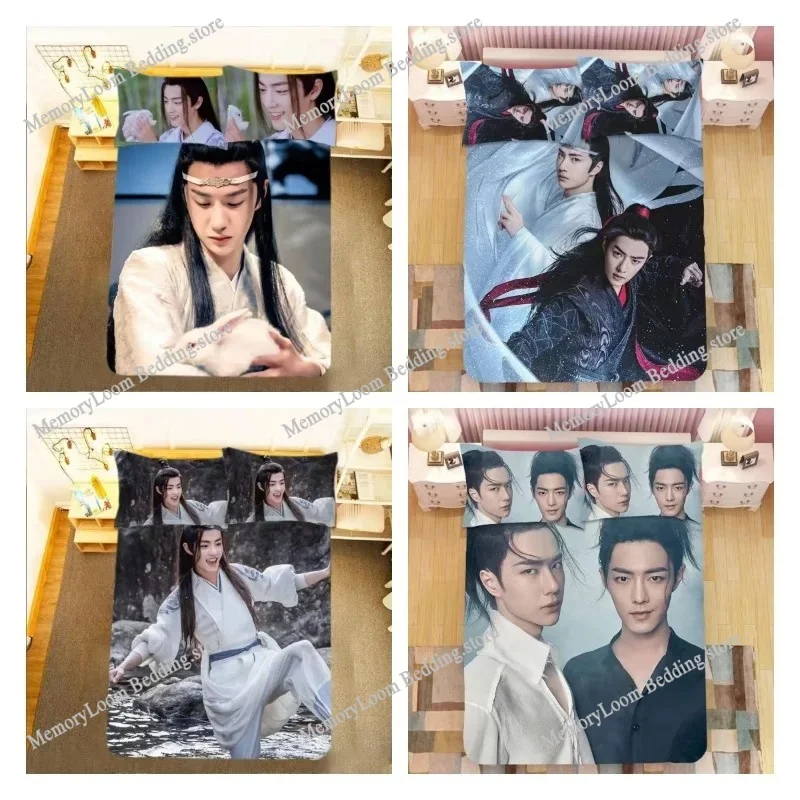 

The Untamed Xiao Zhan Wang Yibo BJYX Student Dormitory Single Bedding Supplies Double King Fitted Bed Sheets Idol Home Textile
