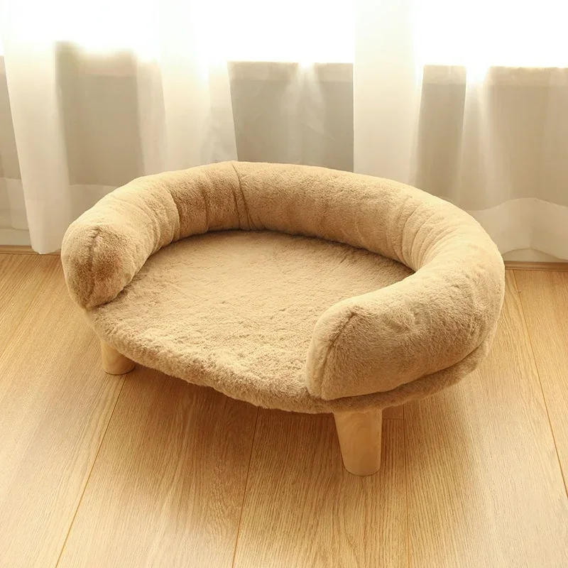 Soft Warm Pet Dog Bed Cat Removable Plush Nest Small Medium Large Dogs Comfortable Sleeping Mat Supplies