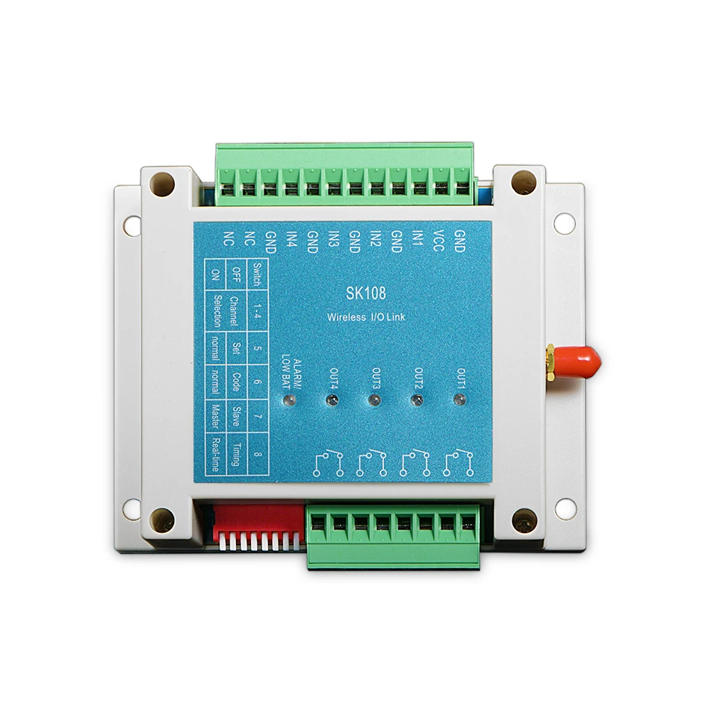 Imagem -03 - Controlador Remoto sem Fio para Sistema de Água Longo Alcance Relés 3km 433mhz Pcs por Lote Sk108