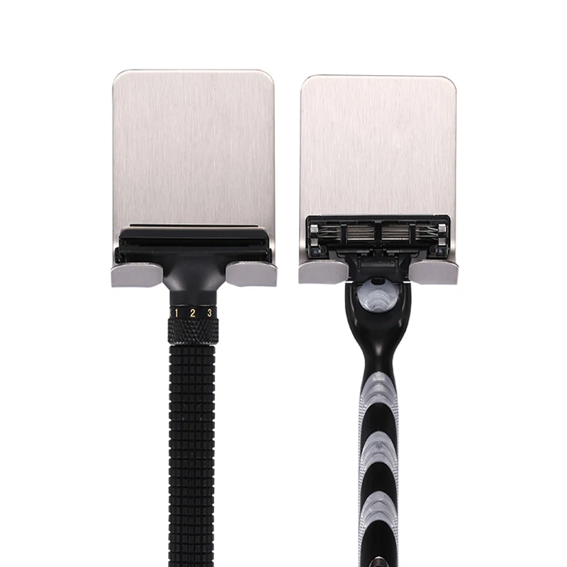 1 PC New Men Shaving Shaver Shelf 304 stainless steel Razor Holder Shaving Razor Rack Bathroom Viscose Razor Hook