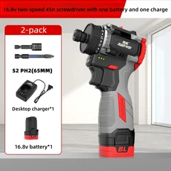 80N.m torque Brushless motor electric drill 16.8V electric screwdriver household appliances and furniture maintenance Power Tool