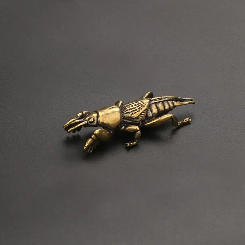 Brass Hermit Crab Sea Animal Statues Desktop Ornaments Handmade Bronze Ware Handicrafts Tea Pet Wholesale