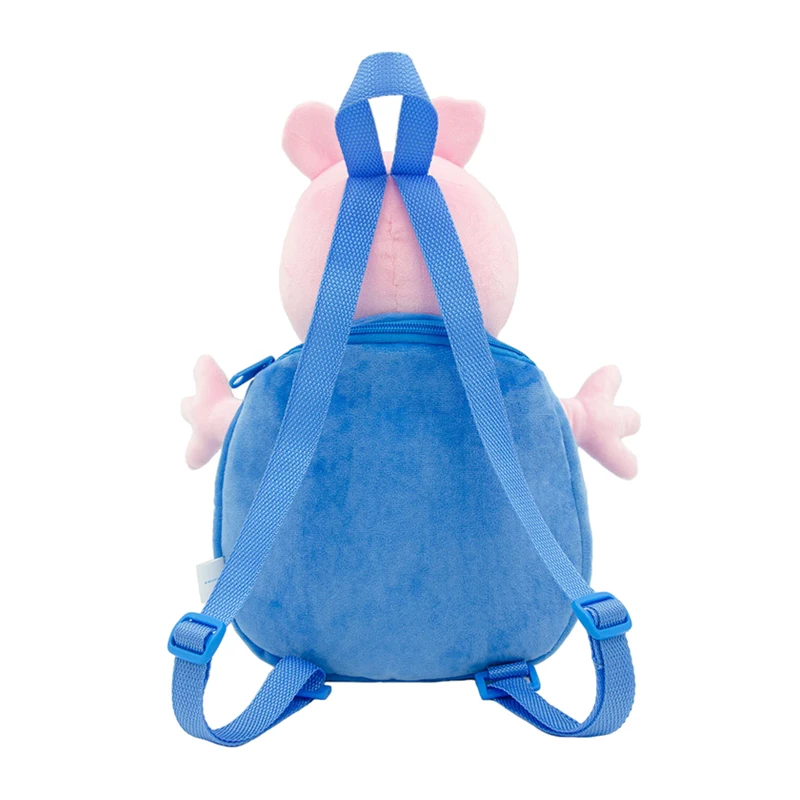 Peppa Pig Doll Backpack Stereoscopic Anime Doll Plush Peppa Pig Backpack Boys Girl Soft Plush Toys Peppa Pig Bag Children\'s Gift