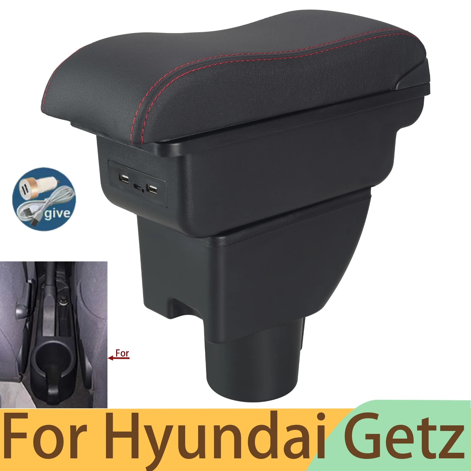 

For HYUNDAI Getz Armrest Box for Hyundai Getz Car Armrest Interior Retrofit Parts Dedicated Center Storage Box Car Accessories