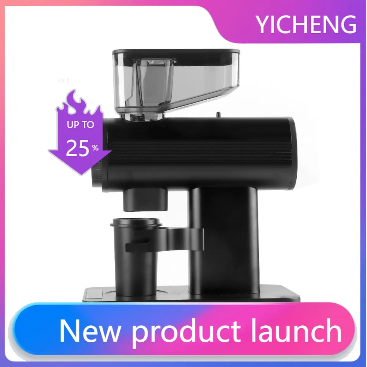 LYY  Electric coffee grinder, small espresso machine, home coffee bean grinder, fully automatic coffee bean mill