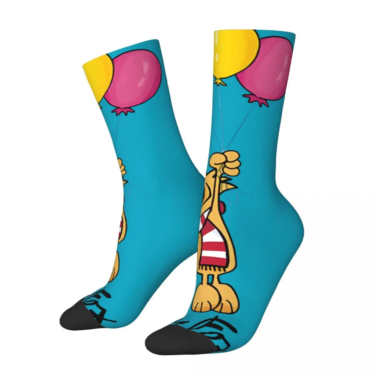 Hip Hop Retro Balloons Crazy Men's compression Socks Unisex G-Guy Foxs Harajuku Pattern Printed Funny Novelty Happy Crew Sock