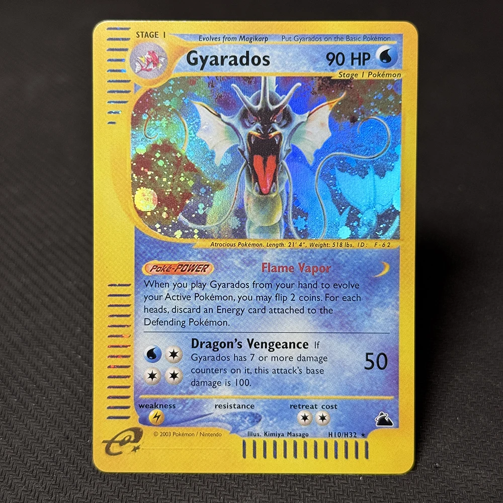 การ์ดโปเกมอนแบบฟอยล์ ยี่ห้อ Proxy Game  ตัวละคร ยาราโดส วาโปเรียน เซเลบี ดาร์ค ไรชู เอนเท โฮโอ เอสเปียน จิโอวานนิส มิสตี้ ยาราโดส พิชู ไทแรนิทาร์