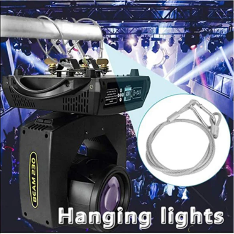 Stage light wire safety rope with hook for stage lighting products dj party event show Stage lighting show