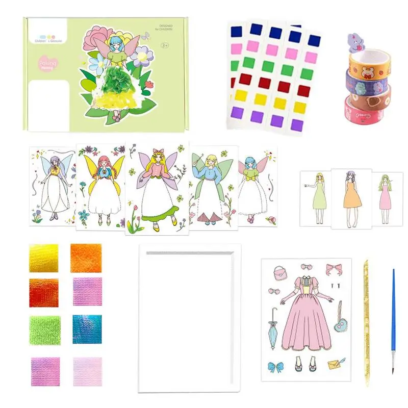 

Poke Art Kits Beautiful Creative Toy Kids Products Educational Toy Poke Painting Funny DIY Accessories For Girls Boys Students