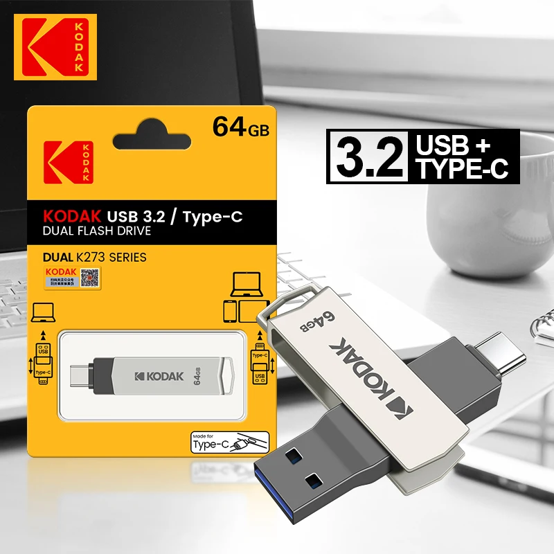 

10 шт., металлические USB-флеш-накопители 2 в 1