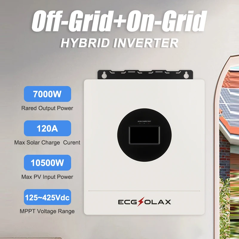ECGSOLAX 21KW 120V / 240V عاكس شمسي هجين 48V مدمج واي فاي الولايات المتحدة القياسية سبليت المرحلة 110V ما يصل إلى 6 محولات للطاقة الشمسية بالتوازي #3