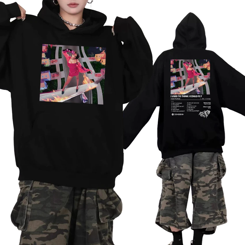 

Singer Tate Mcrae I Used to Think I Could Fly Double Sided print Hoodie Men women fashion Y2k pullovers Unisex Fleece Sweatshirt