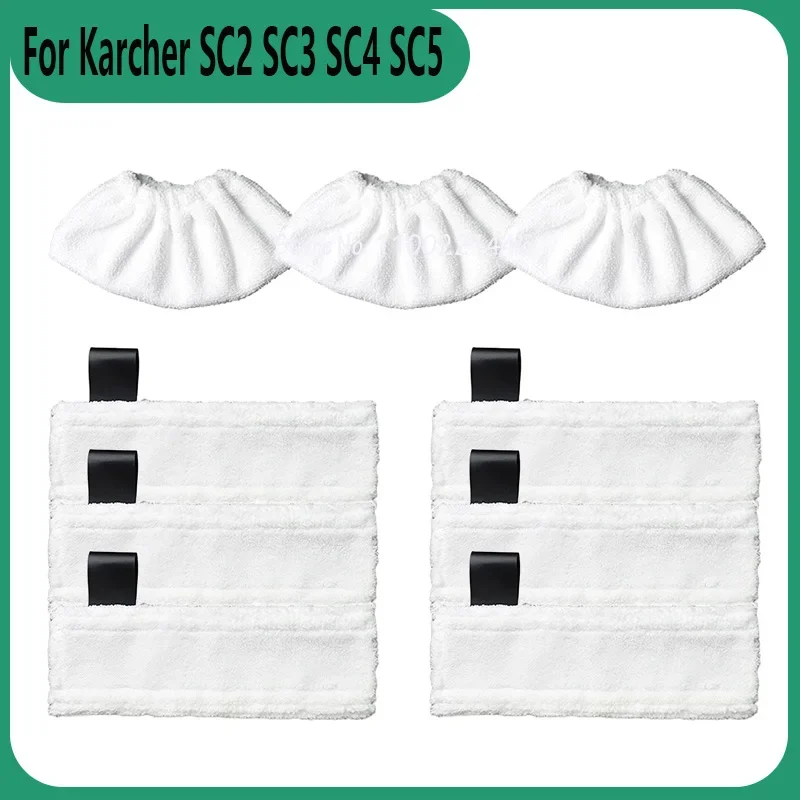 For Karcher Easyfix SC2 SC3 SC4 SC5 Replacement Microfiber Cleaning Pad Cover Steam Cleaner Accessories Steam Mop Cloth Rags Kit