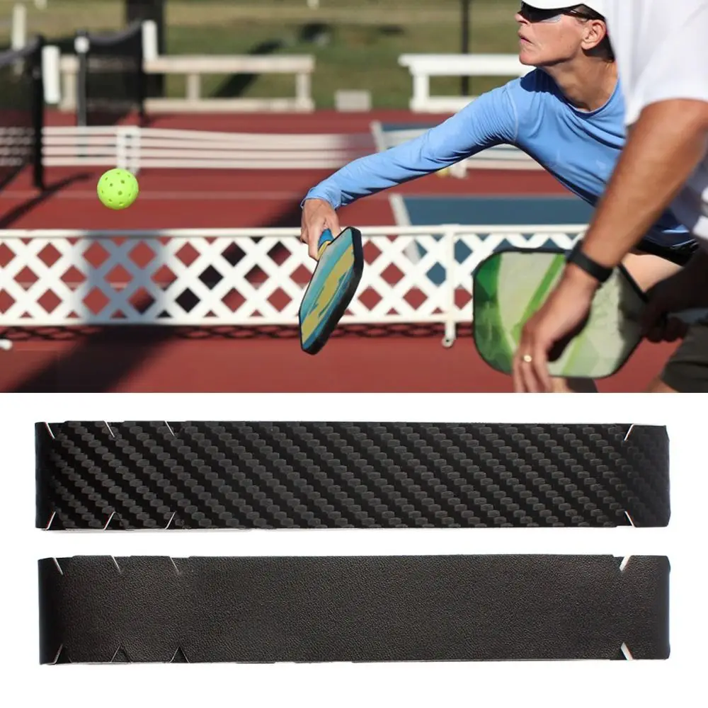 ملصق حافة مضرب Pickleball باللون الأسود من البولي يوريثان يقلل من التأثير والاحتكاك، شريط حماية مضاد للتصادمات والوقاية من الخدوش