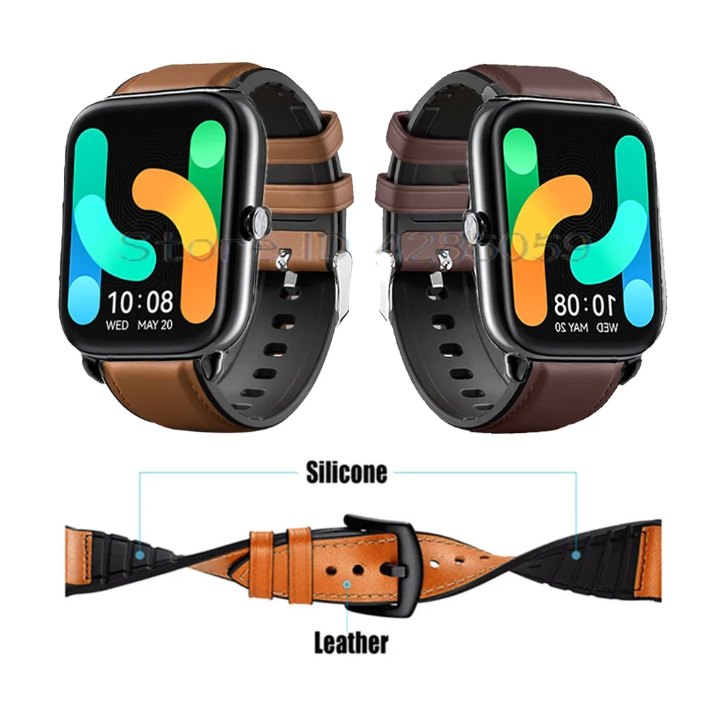 Silicone Leather Watch band For Haylou Rs4 plus strap Wristband For Xiaomi Haylou GST RT Rs4plus bracelet correa accessoeies